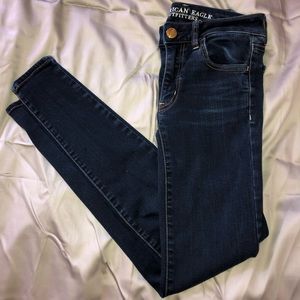 American Eagle dark wash skinny jeans